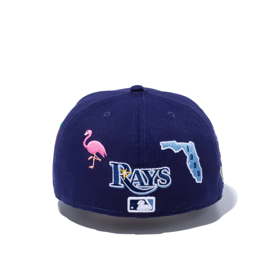 59FIFTY LOCAL タンパベイ・レイズ マルチ アートワーク ネイビー