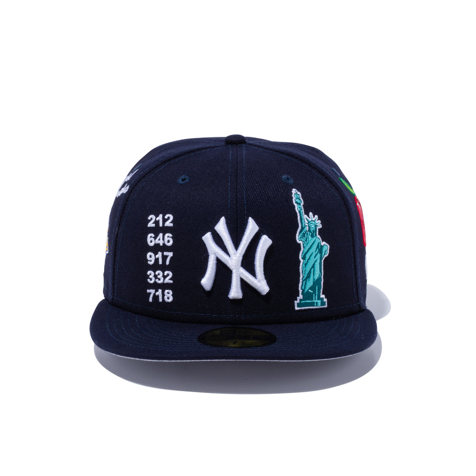 59FIFTY LOCAL ニューヨーク・ヤンキース マルチ アートワーク ネイビー