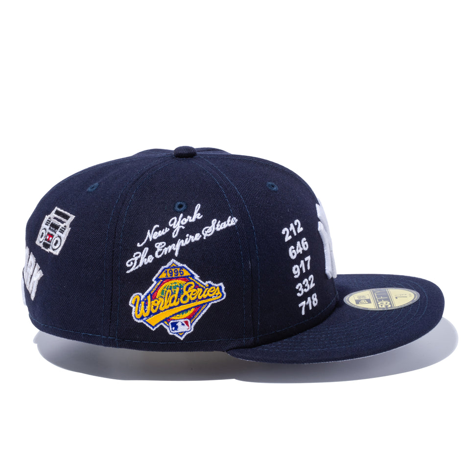 59FIFTY LOCAL ニューヨーク・ヤンキース マルチ アートワーク ネイビー