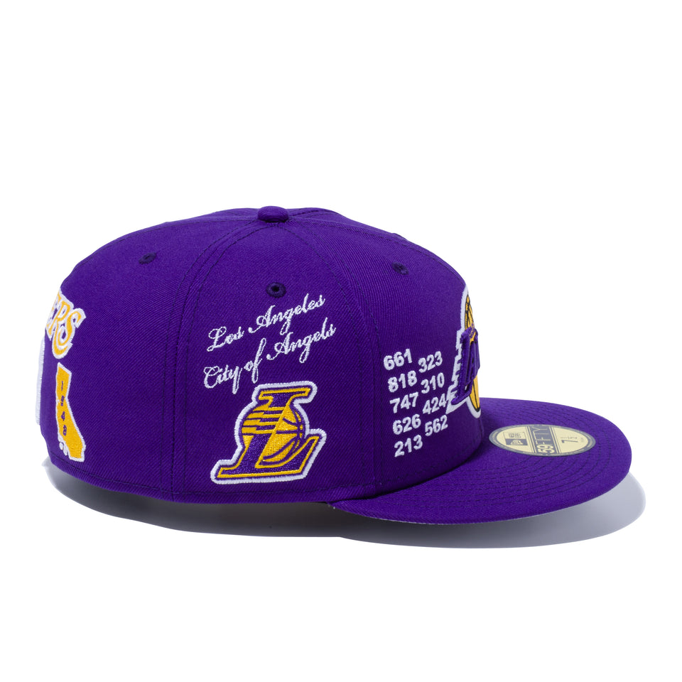 59FIFTY LOCAL ロサンゼルス・レイカーズ マルチ アートワーク パープル