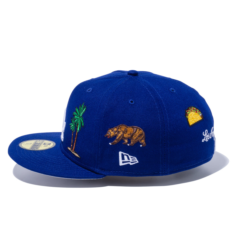 59FIFTY LOCAL ロサンゼルス・ドジャース マルチ アートワーク ダークロイヤル