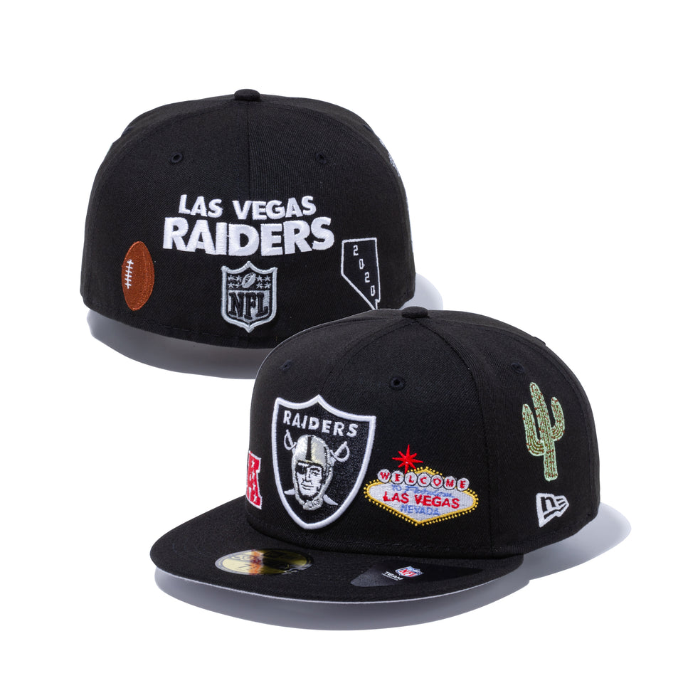 59FIFTY LOCAL ラスベガス・レイダース マルチ アートワーク ブラック