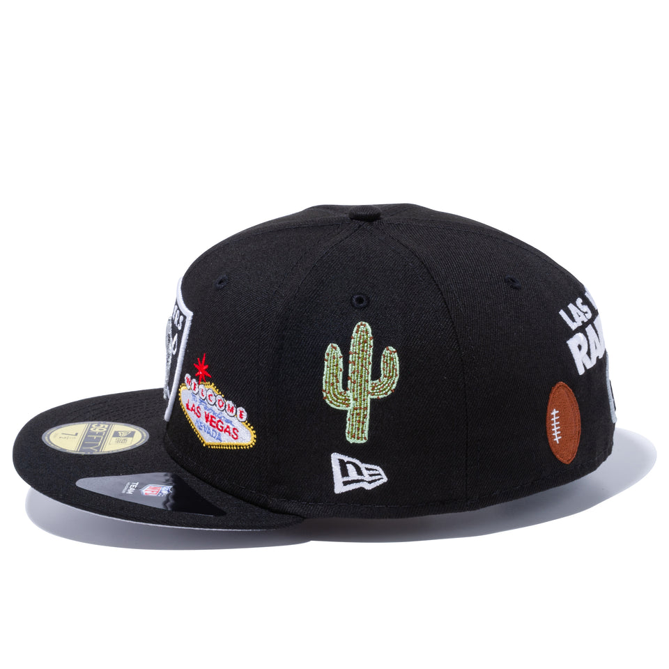 59FIFTY LOCAL ラスベガス・レイダース マルチ アートワーク ブラック
