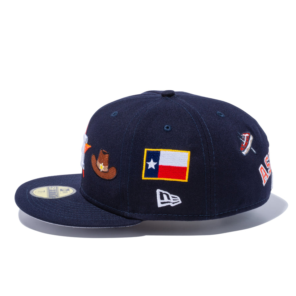 59FIFTY LOCAL ヒューストン・アストロズ マルチ アートワーク ネイビー