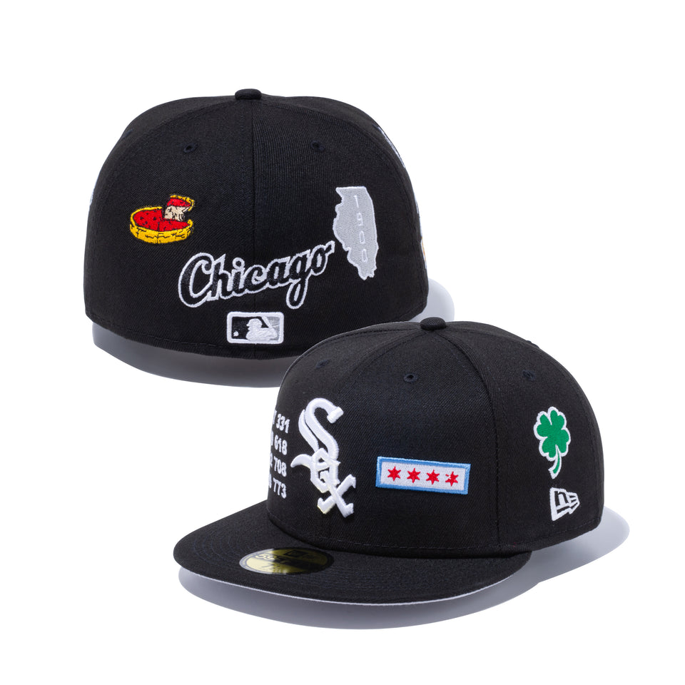 59FIFTY LOCAL シカゴ・ホワイトソックス マルチ アートワーク ブラック