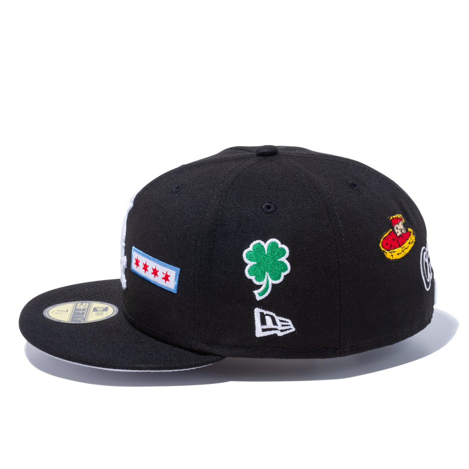 59FIFTY LOCAL シカゴ・ホワイトソックス マルチ アートワーク ブラック