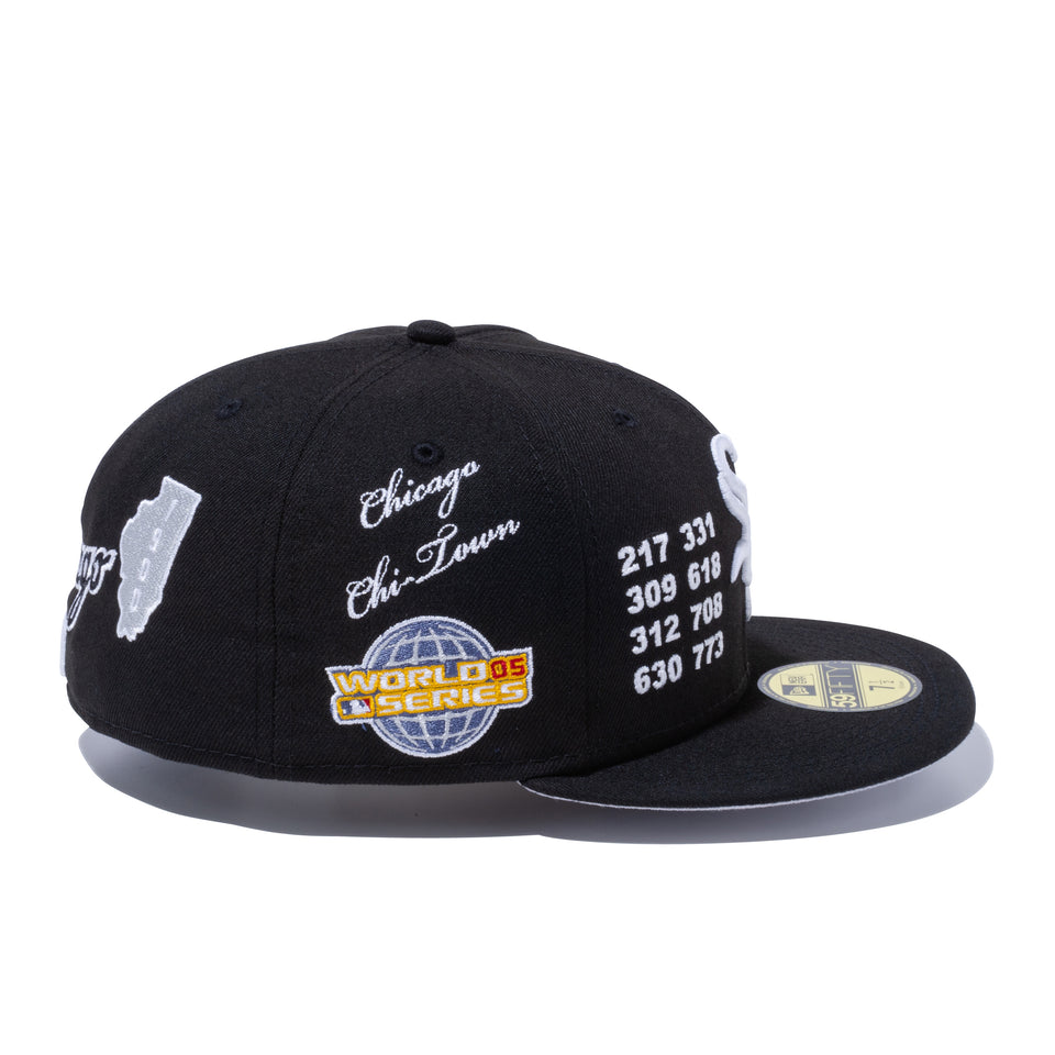 59FIFTY LOCAL シカゴ・ホワイトソックス マルチ アートワーク ブラック