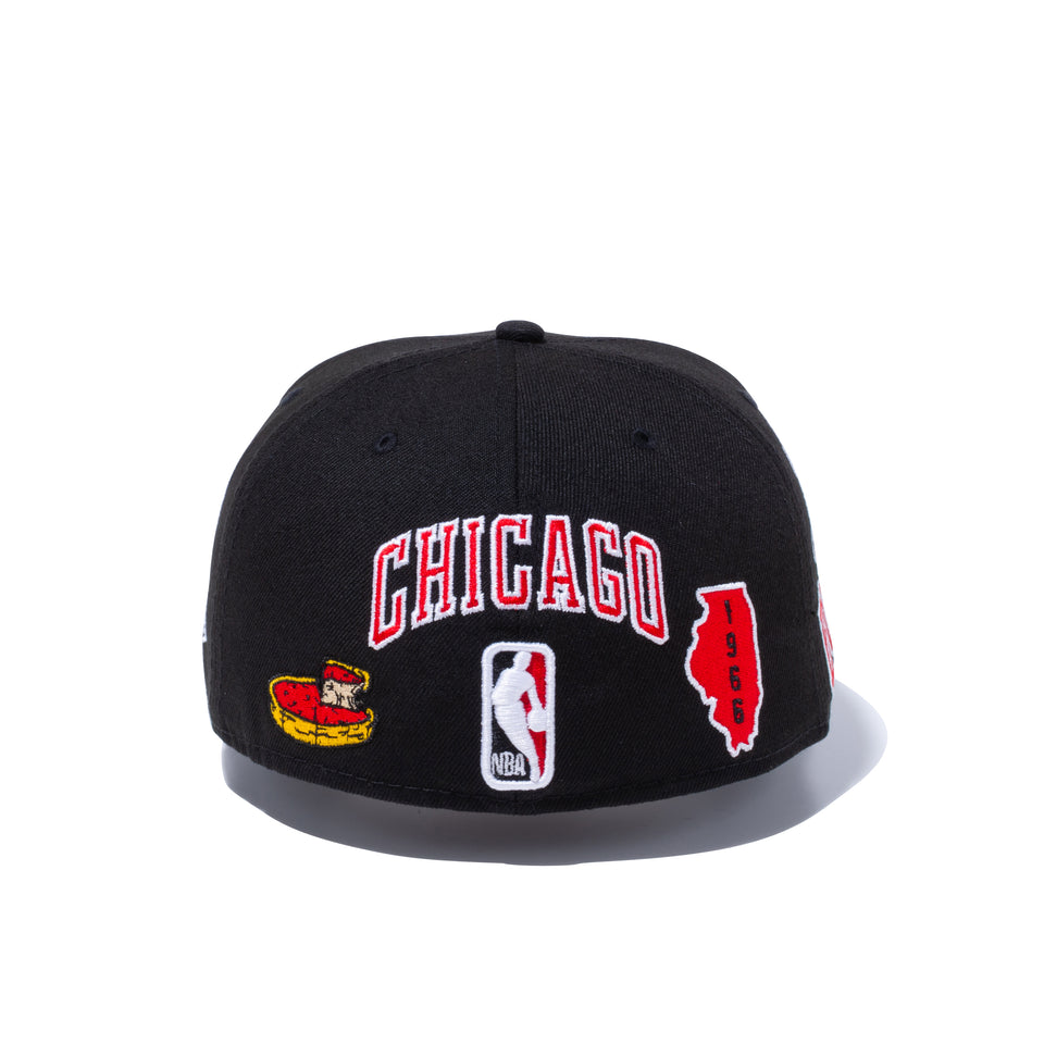 59FIFTY LOCAL シカゴ・ブルズ マルチ アートワーク ブラック
