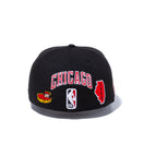 59FIFTY LOCAL シカゴ・ブルズ マルチ アートワーク ブラック