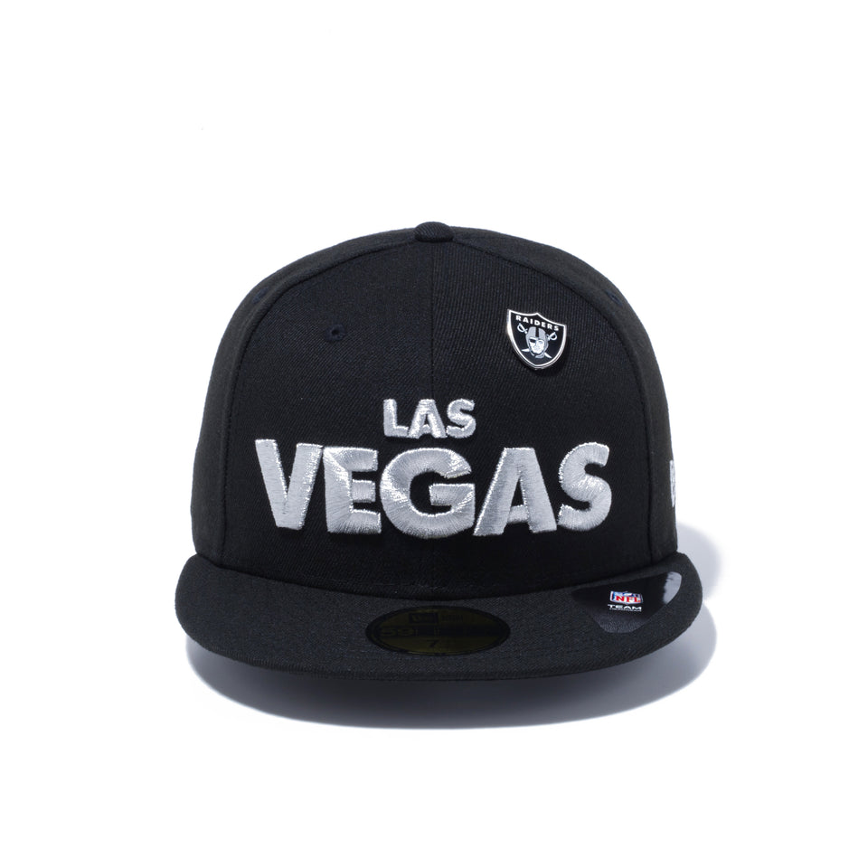 59FIFTY LAS VEGAS RAIDERS ラスベガス・レイダース ピンバッチ ブラック