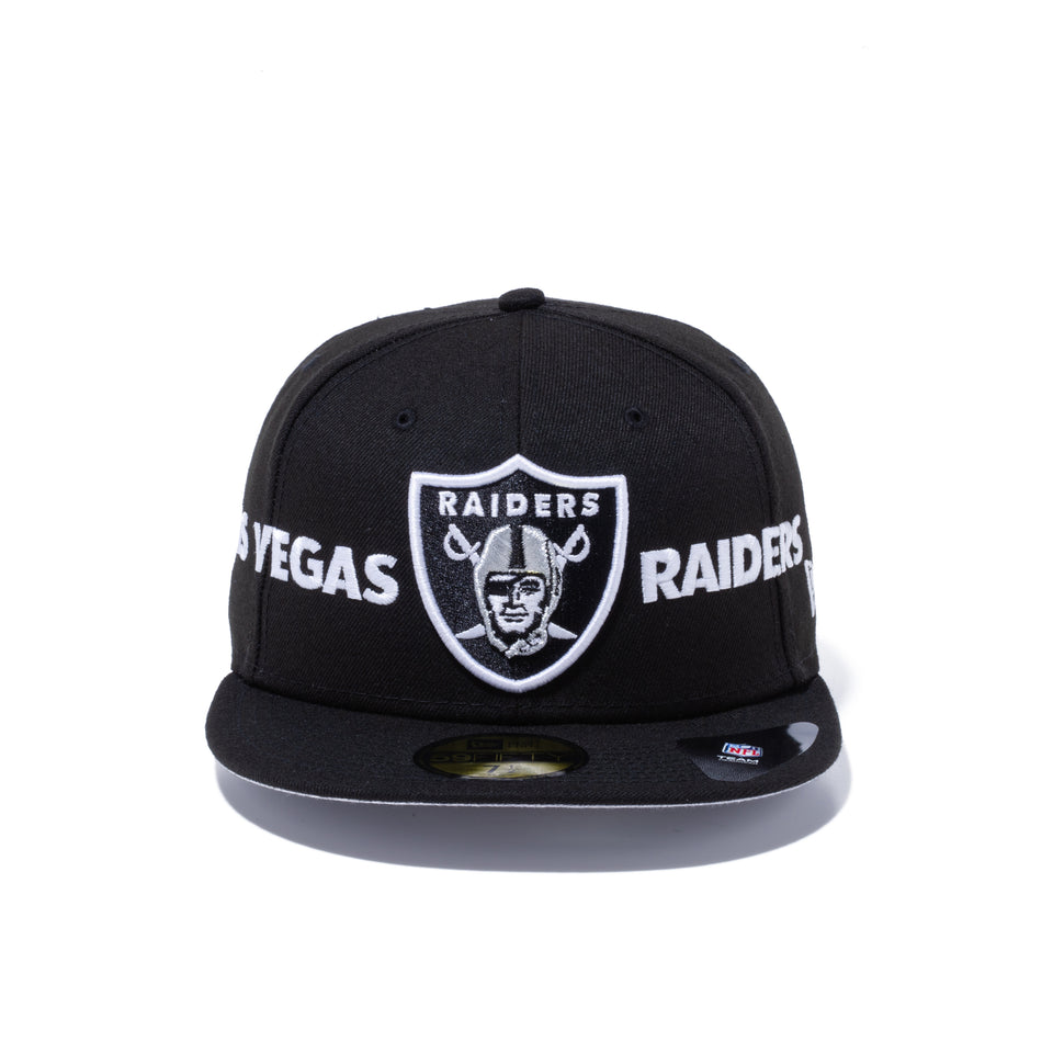 59FIFTY DOUBLED ラスベガス・レイダース ダブルロゴ ブラック - 12543826-700| NEW ERA ニューエラ公式オンラインストア
