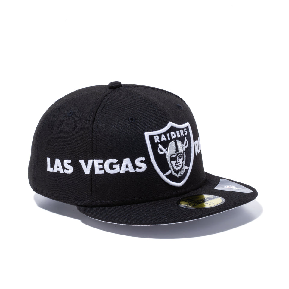 59FIFTY DOUBLED ラスベガス・レイダース ダブルロゴ ブラック - 12543826-700| NEW ERA ニューエラ公式オンラインストア