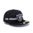 59FIFTY DOUBLED ラスベガス・レイダース ダブルロゴ ブラック - 12543826-700| NEW ERA ニューエラ公式オンラインストア