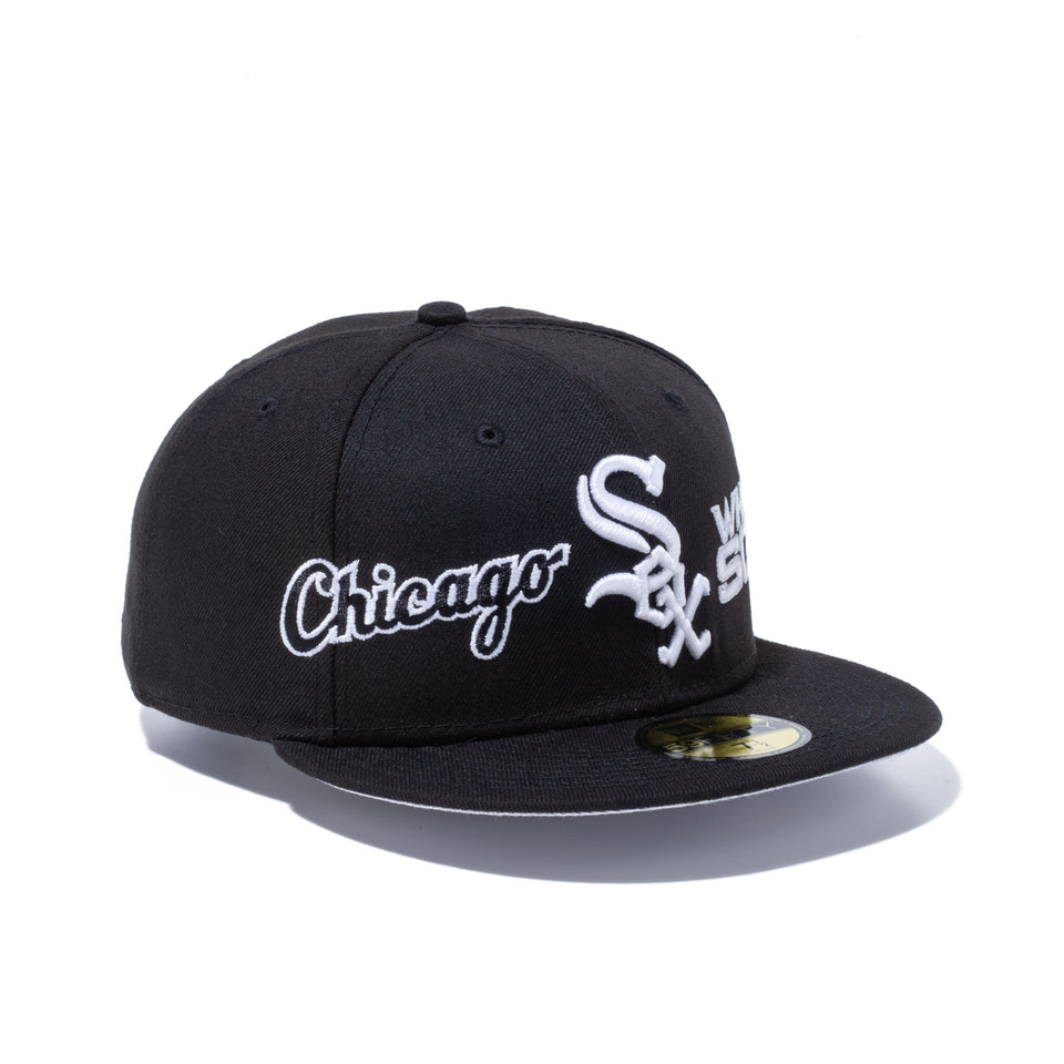 59FIFTY DOUBLED シカゴ・ホワイトソックス ダブルロゴ ブラック - 12543827-700| NEW ERA ニューエラ公式オンラインストア