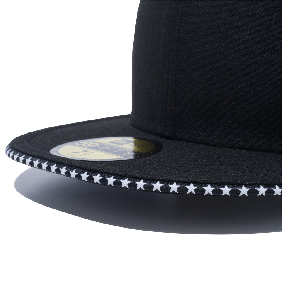 【ストア限定】59FIFTY スター サンドイッチバイザー ブラック