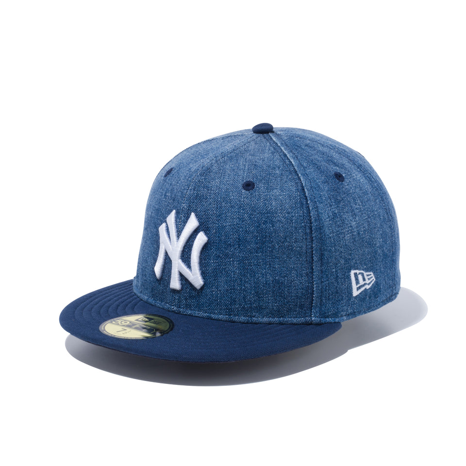 【ストア限定】59FIFTY ウォッシュドデニム ニューヨーク・ヤンキース ネイビースウェットバイザー