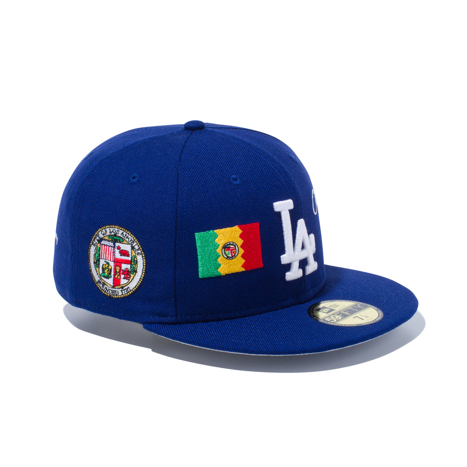 【ストア限定】59FIFTY New Era 1920-2020 ロサンゼルス・ドジャース ダークロイヤル グレーアンダーバイザー