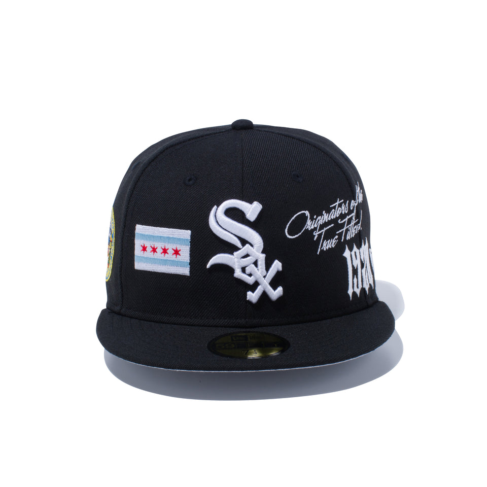 【ストア限定】59FIFTY New Era 1920-2020 シカゴ・ホワイトソックス ブラック グレーアンダーバイザー