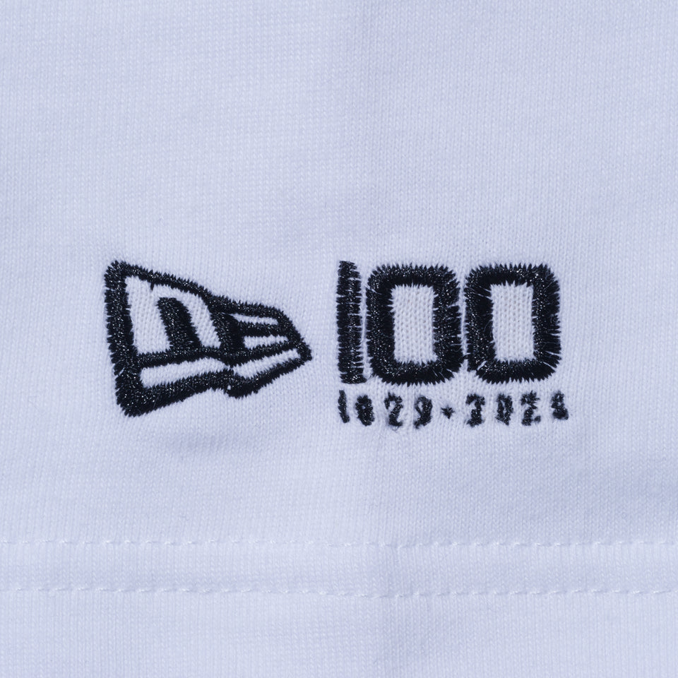 【ストア限定】半袖 コットンTシャツ ニューエラ 100周年ロゴ キャップ ホワイト レギュラーフィット