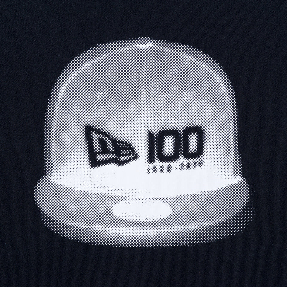 【ストア限定】半袖 コットンTシャツ ニューエラ 100周年ロゴ キャップ ブラック レギュラーフィット