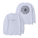 長袖 コットン Tシャツ Originators of the True Fitted サークル ホワイト × ブラック レギュラーフィット
