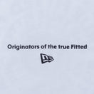 長袖 コットン Tシャツ Originators of the True Fitted サークル ホワイト × ブラック レギュラーフィット