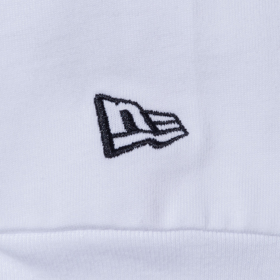 長袖 コットン Tシャツ Originators of the True Fitted サークル ホワイト × ブラック レギュラーフィット