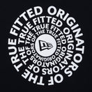 長袖 コットン Tシャツ Originators of the True Fitted サークル ブラック × ホワイト レギュラーフィット