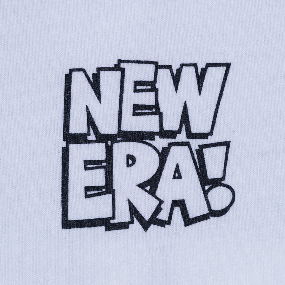 【ストア限定】 Child 半袖 コットン Tシャツ Kevin Lyons ケヴィン・ライオンズ NEW ERA オリジナルロゴ タイポグラフィー ホワイト レギュラーフィット