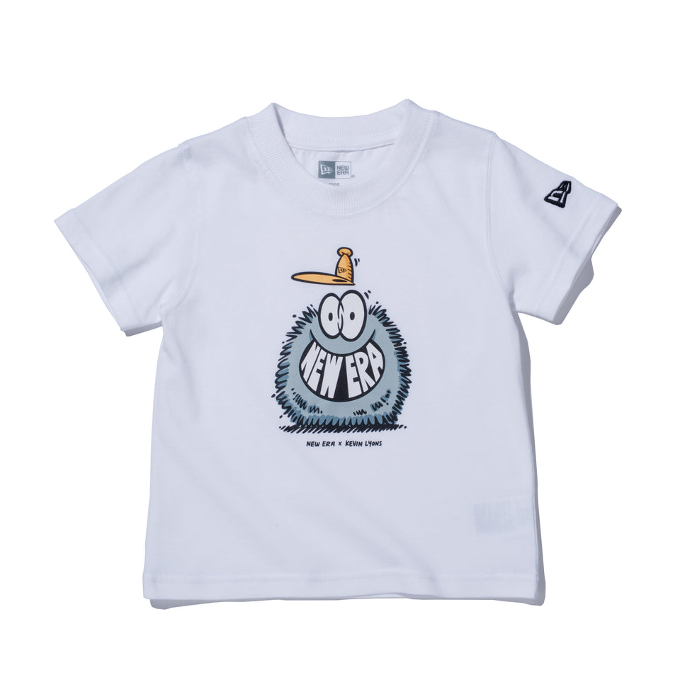 【ストア限定】 Child 半袖 コットン Tシャツ Kevin Lyons ケヴィン・ライオンズ NEW ERA オリジナルロゴ ホワイト