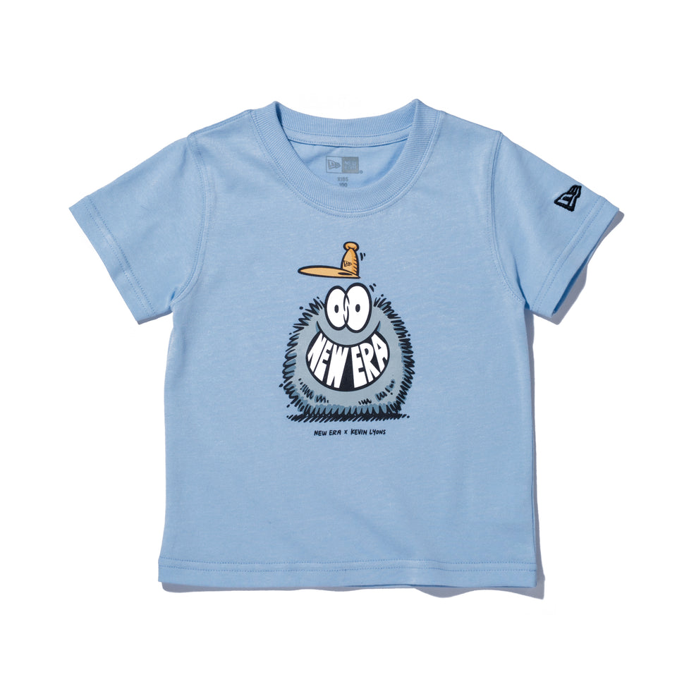 【ストア限定】 Child 半袖 コットン Tシャツ Kevin Lyons ケヴィン・ライオンズ NEW ERA オリジナルロゴ ライトブルー