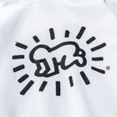 裏起毛 スウェット プルオーバー フーディー Keith Haring キース・へリング ベイビー ホワイト