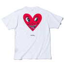 半袖 コットン Tシャツ Keith Haring キース・へリング ハート ホワイト レギュラーフィット
