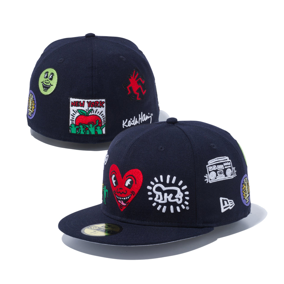 59FIFTY Keith Haring キース・へリング マルチ ロゴ ネイビー