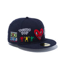 59FIFTY Keith Haring キース・へリング マルチ ロゴ ネイビー