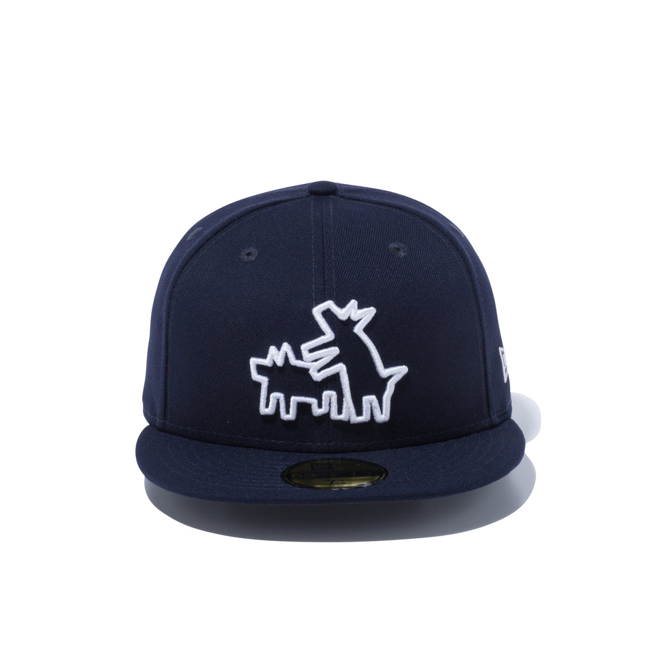 59FIFTY Keith Haring キース・へリング ドッグ ネイビー