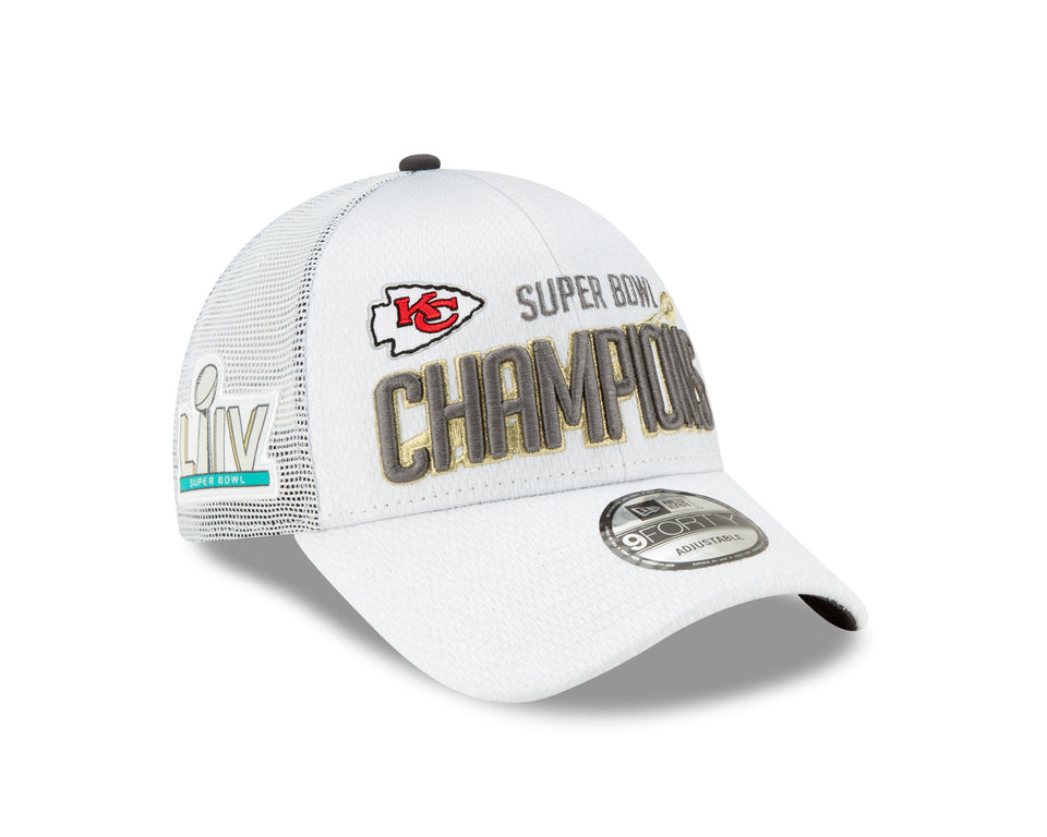9FORTY トラッカー NFL スーパーボウルLIV カンザスシティ・チーフス ロッカールームキャップ