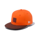 9FIFTY ハンティング レザーパッチ ダックマクラーレンオレンジ ブラウンスエードバイザー