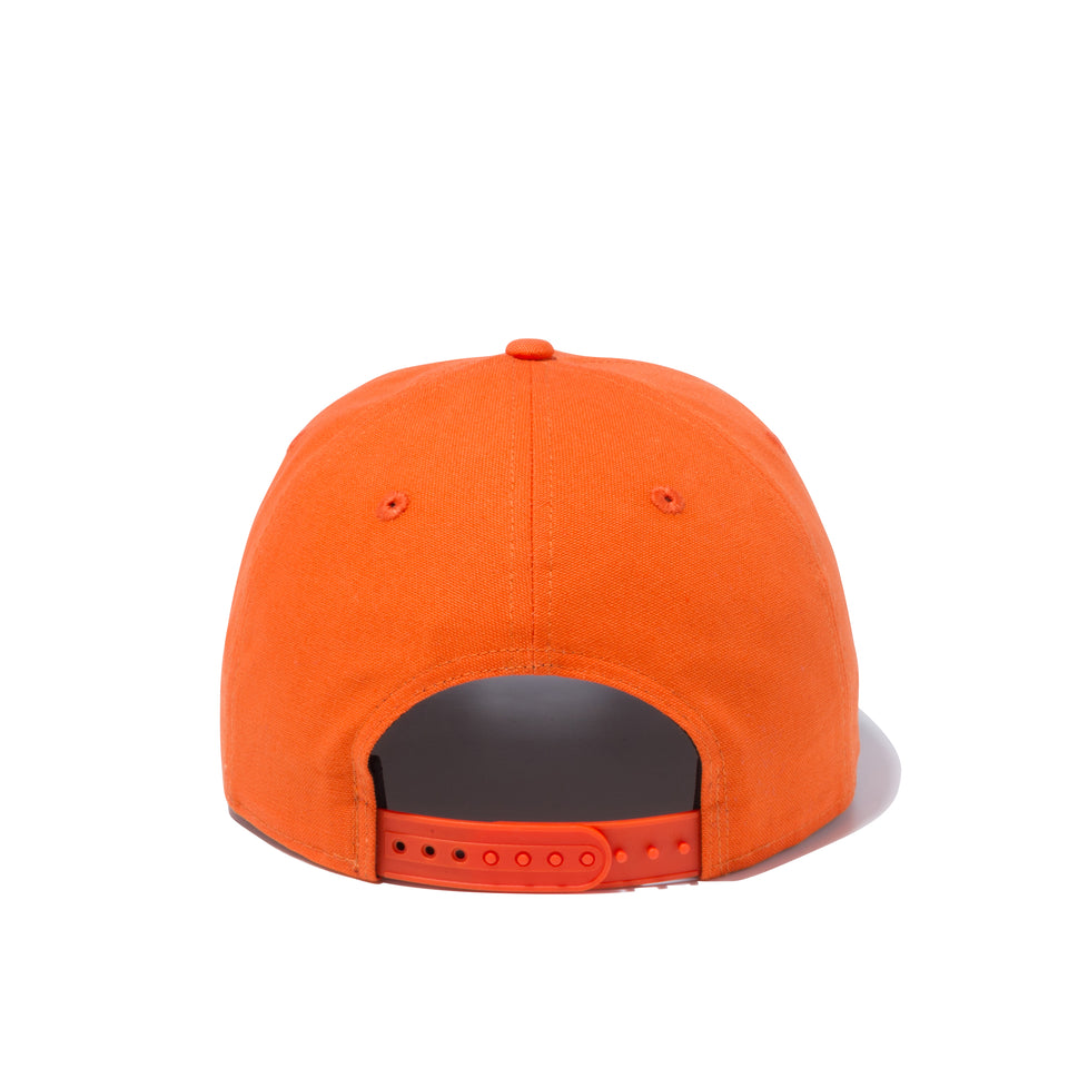 9FIFTY ハンティング レザーパッチ ダックマクラーレンオレンジ ブラウンスエードバイザー