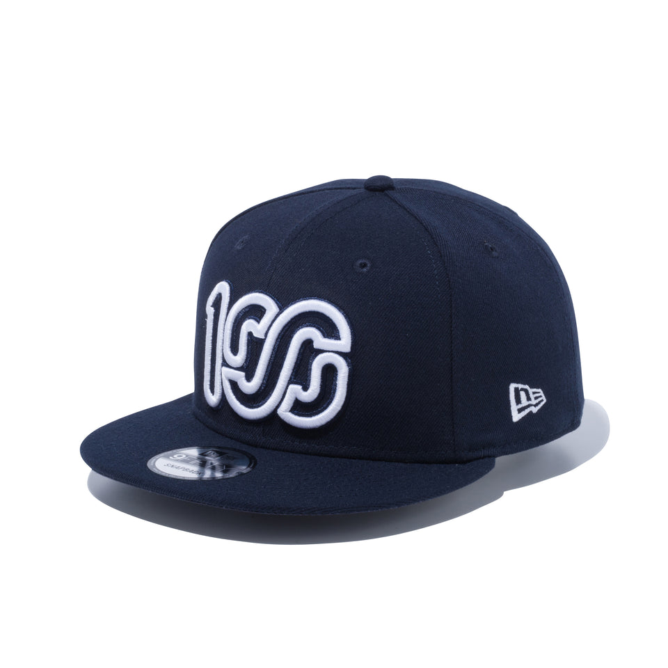 9FIFTY ONEHUNDRED ATHLETIC 100 ロゴ ネイビー