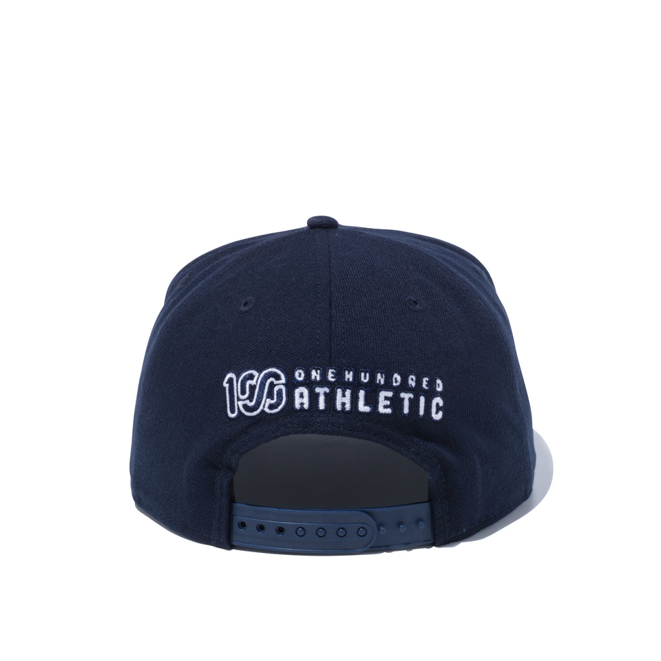 9FIFTY ONEHUNDRED ATHLETIC 100 ロゴ ネイビー