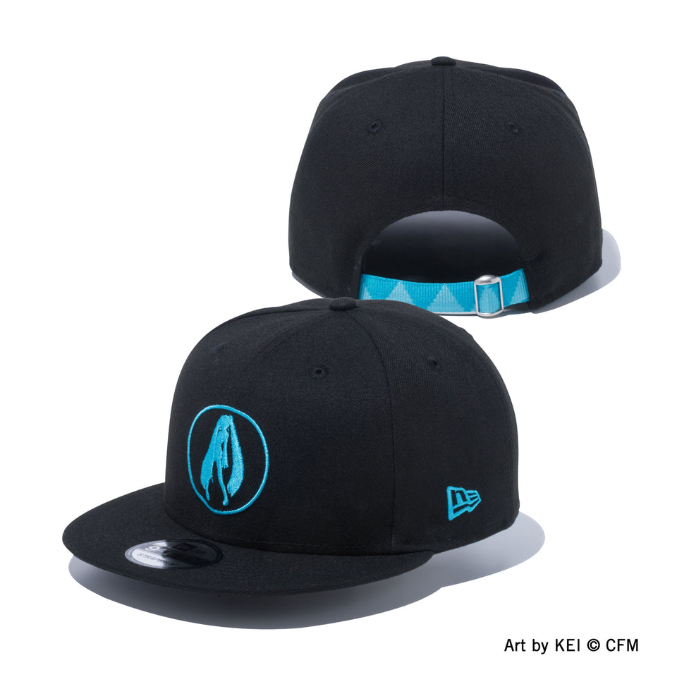 9FIFTY 初音ミク シルエット ロゴ ウォレットチェーン ストラップバック