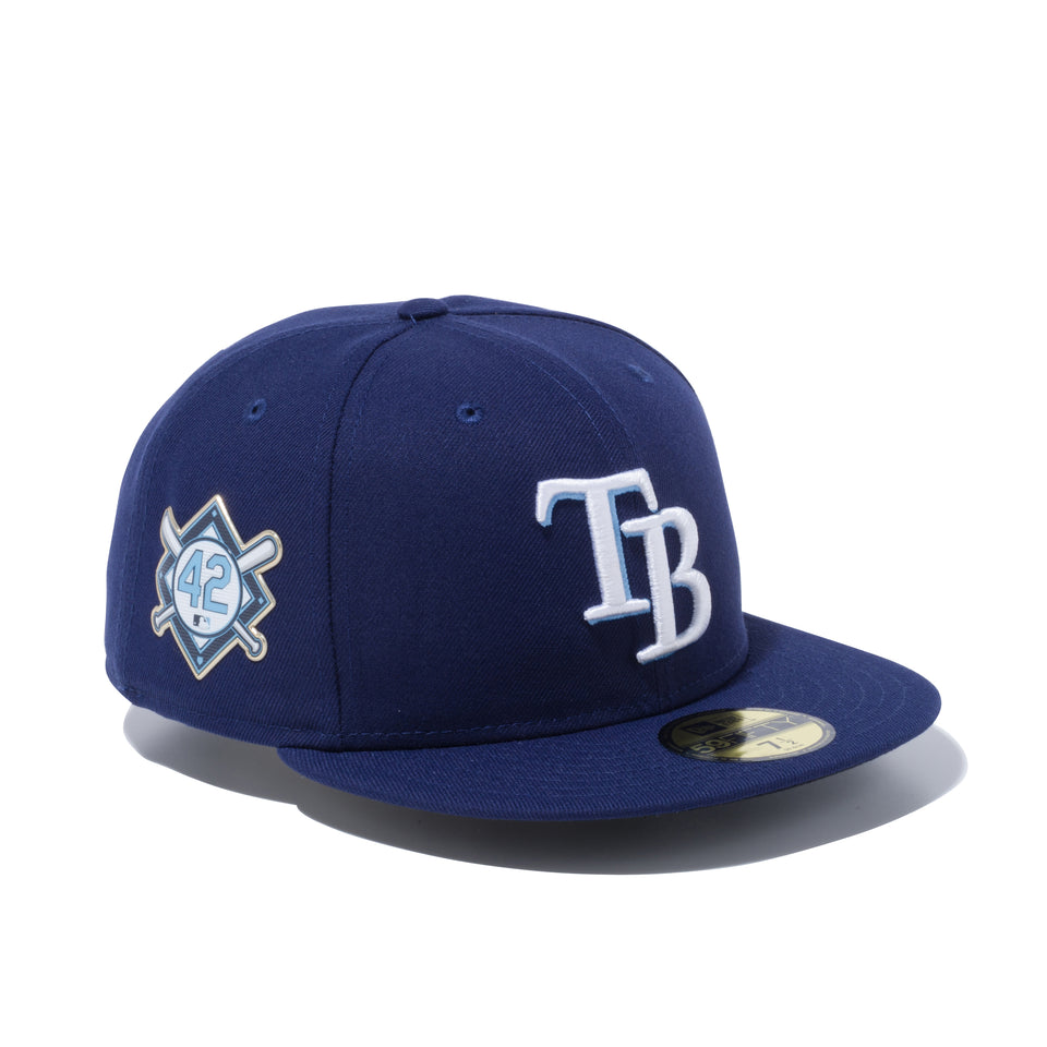 59FIFTY 2020 ジャッキー・ロビンソンデー記念パッチ タンパベイ・レイズ
