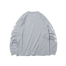 長袖 コットン Tシャツ カタカナ ニューエラ ボックスロゴ グレー