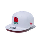 9FIFTY England Rugby イングランドラグビー エンブレム ホワイト レッドアンダーバイザー
