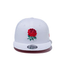 9FIFTY England Rugby イングランドラグビー エンブレム ホワイト レッドアンダーバイザー