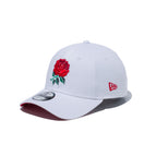 9FORTY England Rugby イングランドラグビー エンブレム ホワイト レッドアンダーバイザー