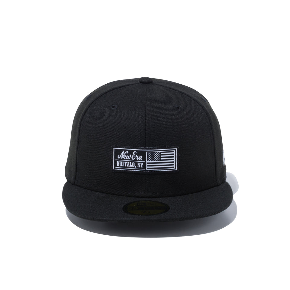 59FIFTY ウーブンラベル NewEra BUFFALO.NY ブラック