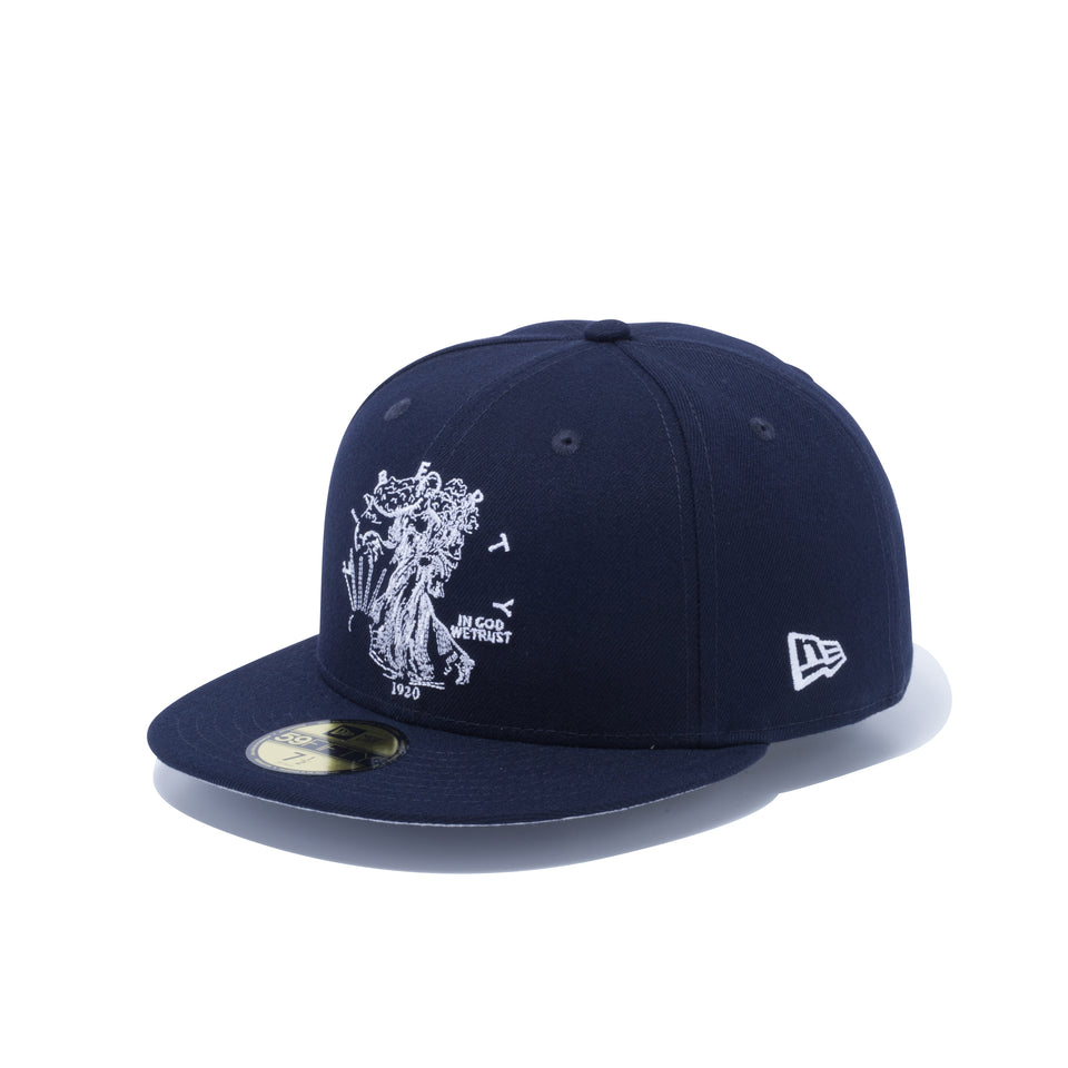 59FIFTY ウォーキング リバティ ハーフダラー ネイビー