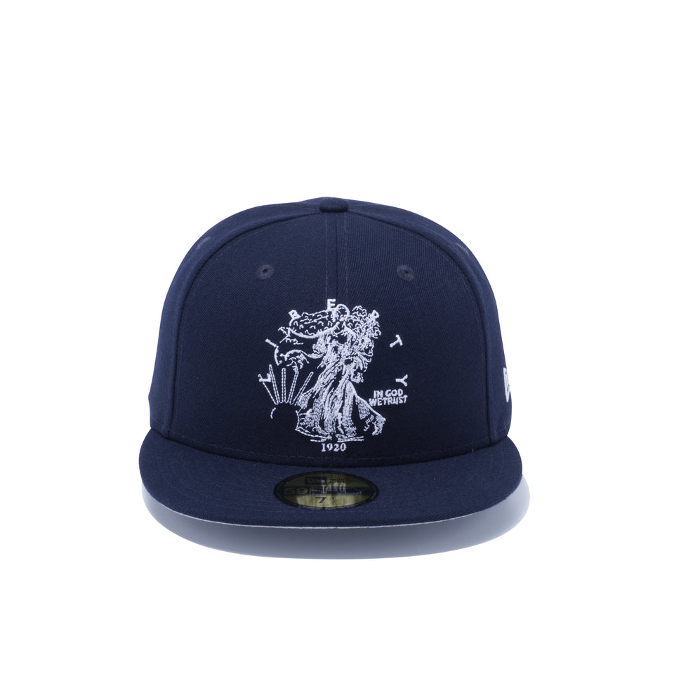 59FIFTY ウォーキング リバティ ハーフダラー ネイビー